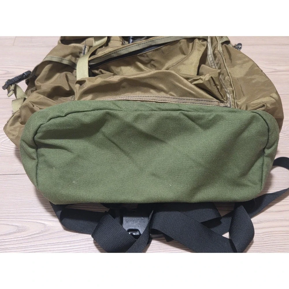 L.L.Bean 90s Continental Backpack Khaki Rare Vintage Bag LL Bean Initials